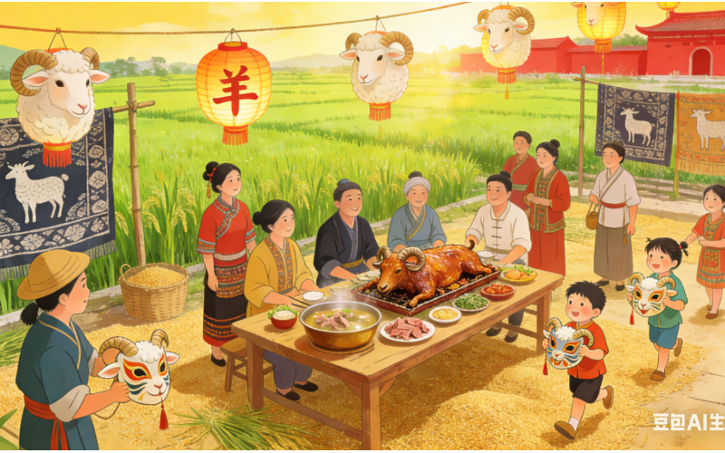Regional Traditions of Sheep-Related Festivals: North vs. South China